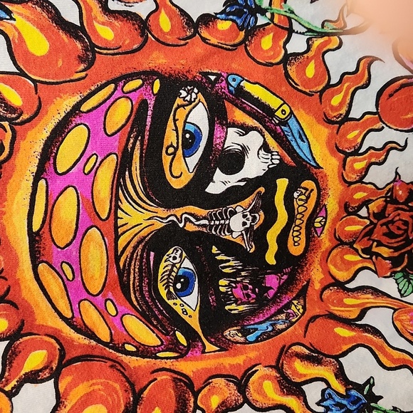 Sublime Tops - Sublime very big tee shirt size 4 XL white with bright colors mushroom face